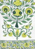 Green Lime Leaf on Ivory