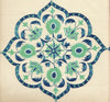 Green Navy on Cream