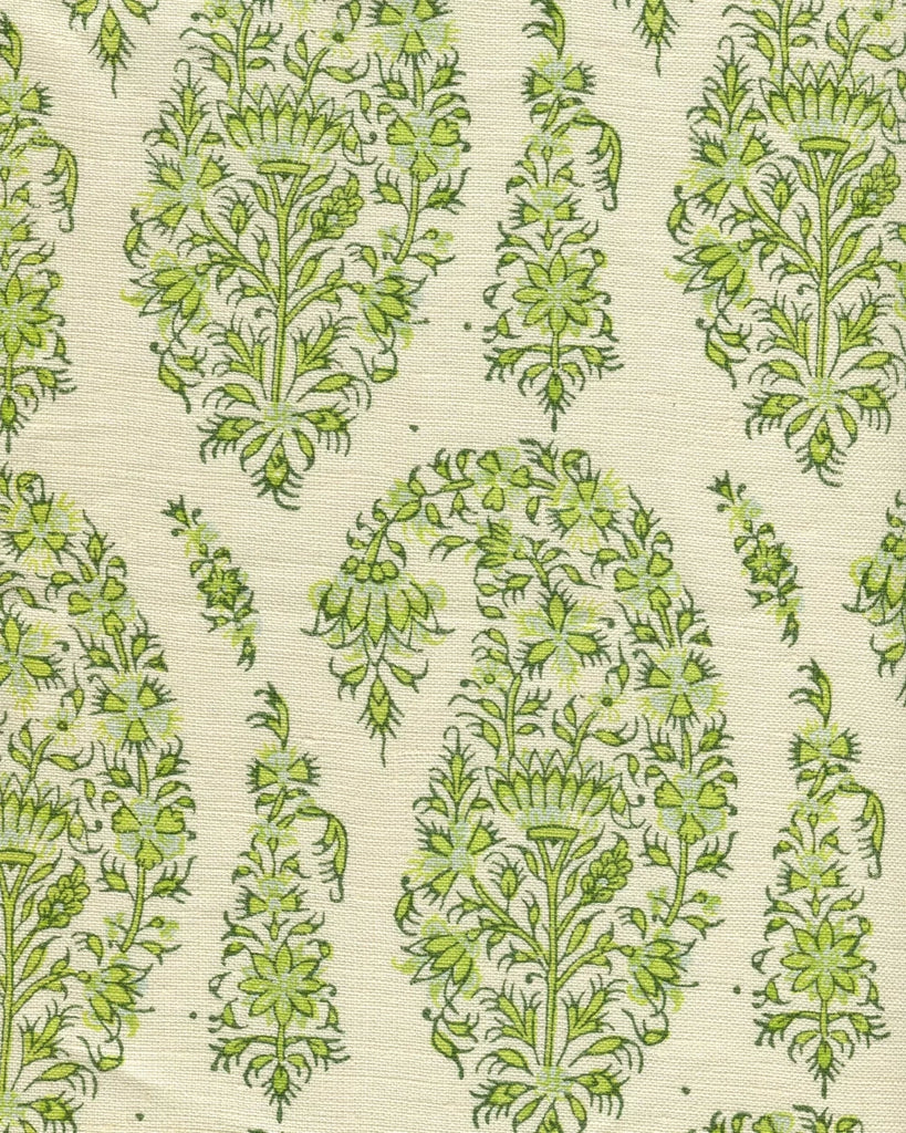 Green on Cream Linen