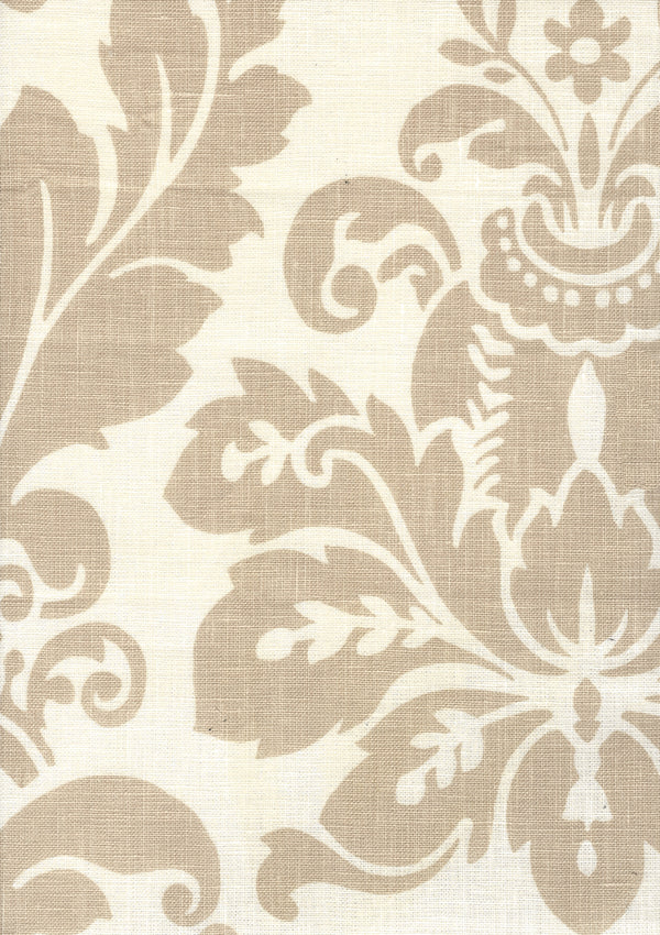 Monty, Greige on Tint Fabric | Quadrille