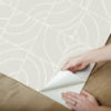 Grey Batik Blok Peel and Stick Wallcovering | Jeffrey Stevens - Image 3