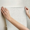 Grey Batik Blok Peel and Stick Wallcovering | Jeffrey Stevens - Image 6