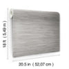 Grey Grassweave Peel and Stick Wallcovering | Jeffrey Stevens - Image 2