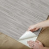 Grey Grassweave Peel and Stick Wallcovering | Jeffrey Stevens - Image 3