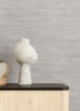 Grey Grassweave Peel and Stick Wallcovering | Jeffrey Stevens - Image 5