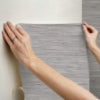Grey Grassweave Peel and Stick Wallcovering | Jeffrey Stevens - Image 8