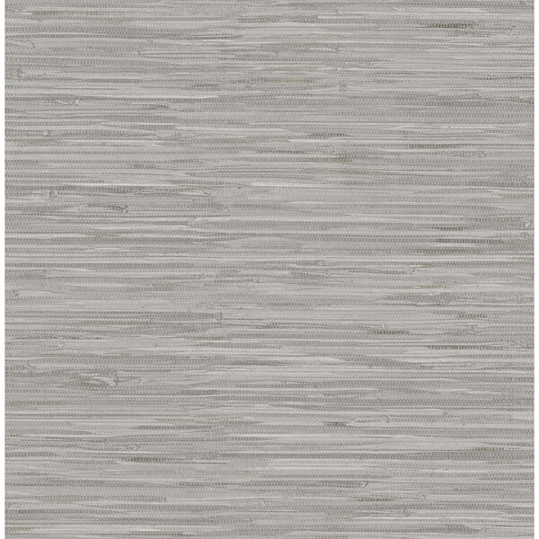 Grey Grassweave Peel and Stick Wallcovering | Jeffrey Stevens - Image 1
