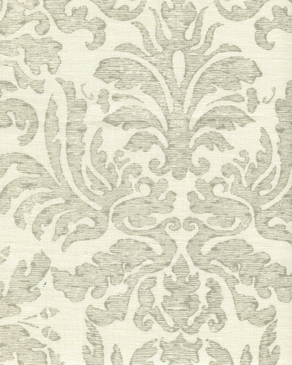 Sevilla Damask, Grey on Tint Wallcoverings | Quadrille