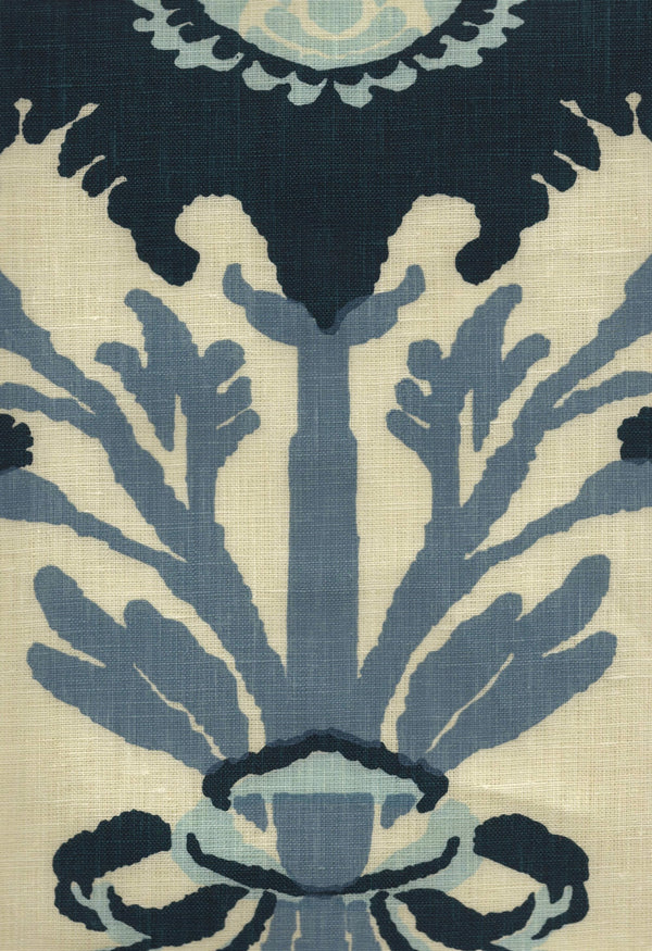 Henriot Floral, Greys on Tint Wallcoverings | Quadrille