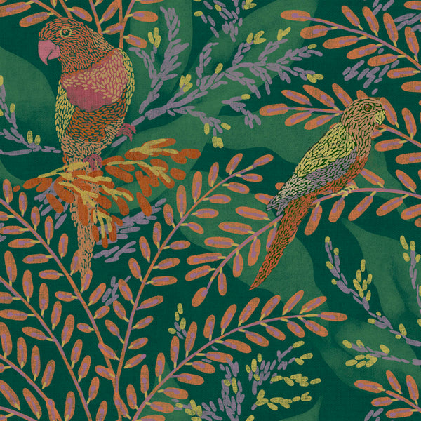 Guacamayos Turquesa Wallcovering | Tres Tintas