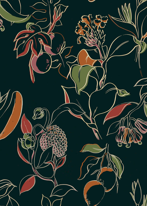 Guanábana Ébano Wallcovering | Tres Tintas