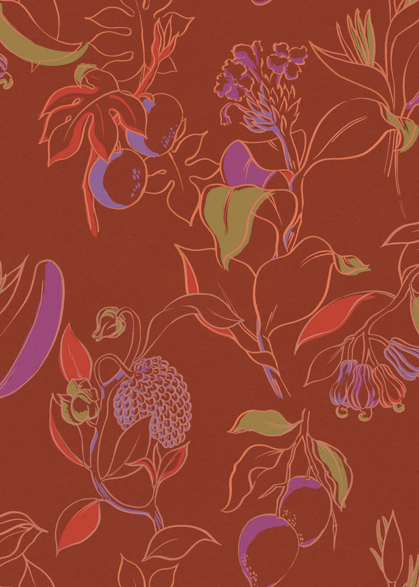 Guanábana Terracota Wallcovering | Tres Tintas