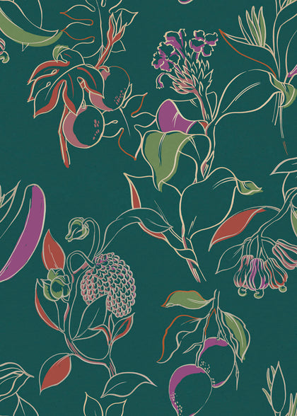 Guanábana Turquesa Wallcovering | Tres Tintas