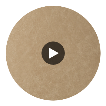 Hainsville Faux Leather Durable | Hollywood Wallcoverings Circular Swatch | Hollywood Wallcoverings