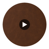 Hainsville Faux Leather Durable | Hollywood Wallcoverings Circular Swatch | Hollywood Wallcoverings