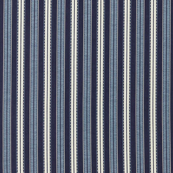 Hammersmith Woven Stripe Indigo | Morris & Co.