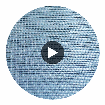 Hank's Horizontal Grasscloth | Phillipe Romano Circular Swatch | DW