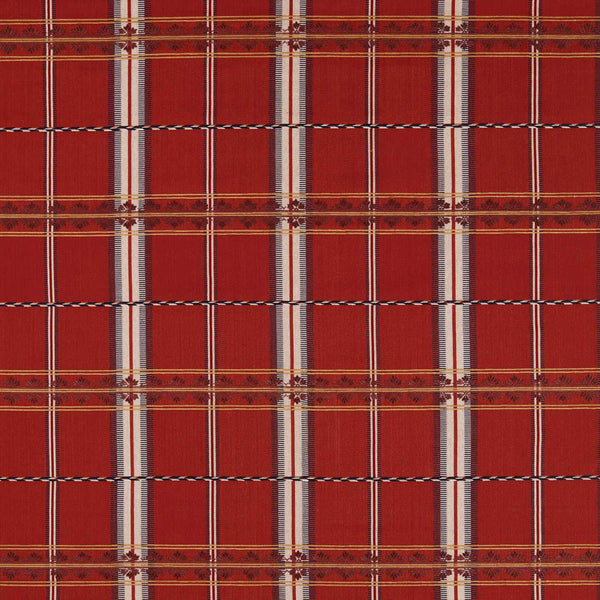 Hanover Check Madder | Morris & Co.