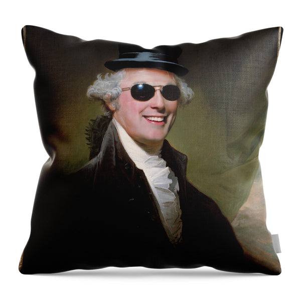 Happy Go Lucky Washington - Throw Pillow