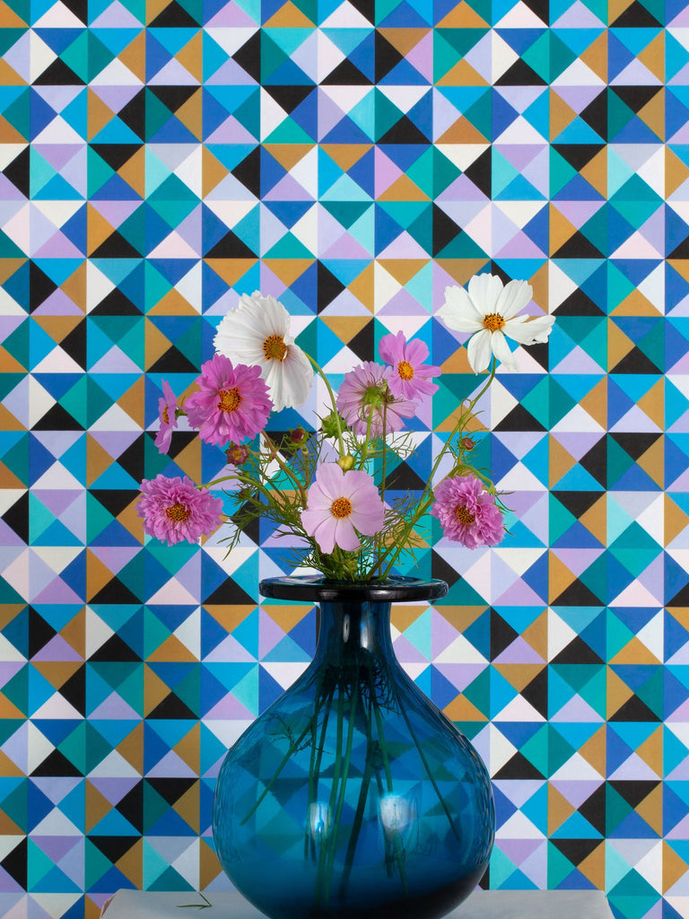 Harlequin Cool Blue Wallcovering | FallingStar Studio