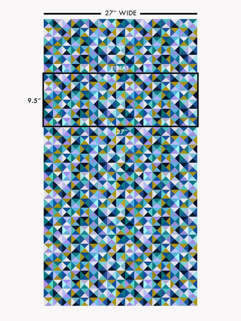 Harlequin Cool Blue Wallcovering | FallingStar Studio