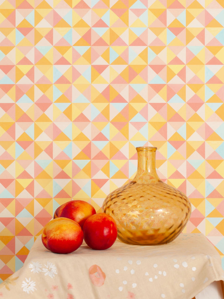 Harlequin Peach Fuzz Wallcovering | FallingStar Studio