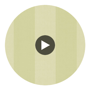 Harpswell Celery Herringbone Awning Stripe Wallcovering Circular Swatch | LA Walls
