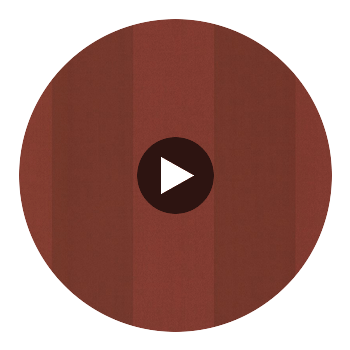 Harpswell Ruby Herringbone Awning Stripe Wallcovering Circular Swatch | LA Walls