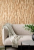Hartmann Rust Stripe Texture Wallcovering | Jeffrey Stevens - Image 3