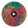 GLM-4026 Hawaiian Leaf Glitter Matte Multi On Teal designer-wallcoverings-los-angeles 2