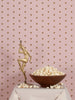 Heart and Soul Small, Gold on Mauve Wallcovering | FallingStar Studio