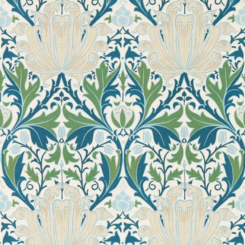 Helena Wallpaper Forest Indigo | William Morris