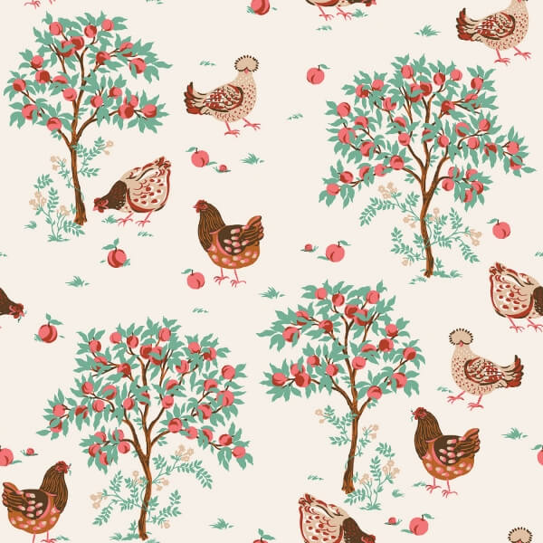 Hen House Linen Peel and Stick Wallcovering | Jeffrey Stevens