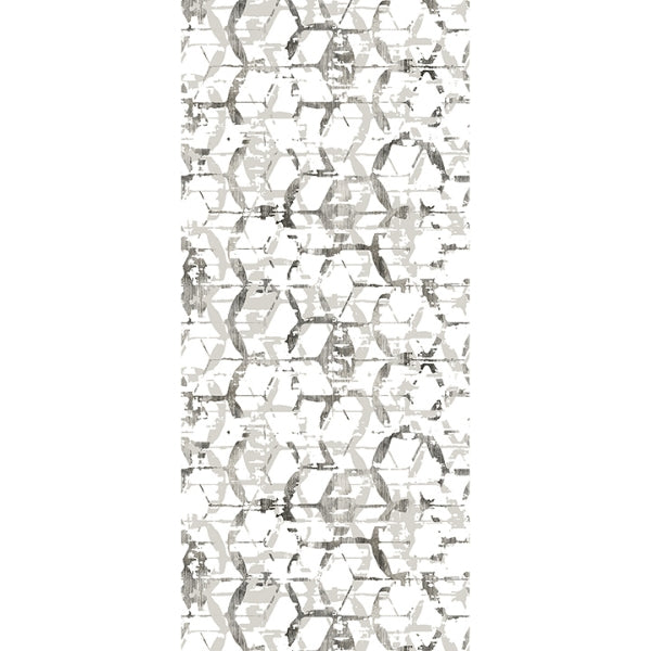 Hex-A-Gone Dove Grey Wall Mural | Jeffrey Stevens - Image 2