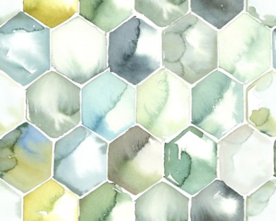 Hexagon - White Commercial Wallcovering | Koroseal