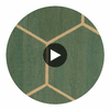 Highlands Honeycomb Wood Weave | Hollywood Wallcoverings Circular Swatch | Hollywood Wallcoverings
