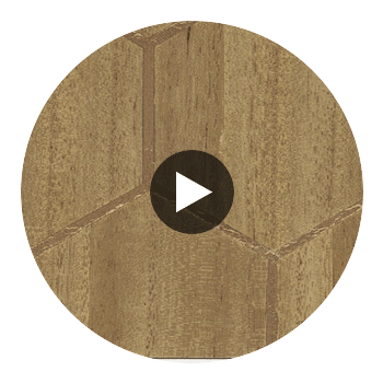 Highlands Honeycomb Wood Weave | Hollywood Wallcoverings Circular Swatch | Hollywood Wallcoverings