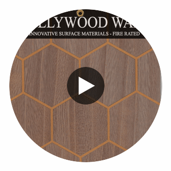 Highlands Honeycomb Wood Weave | Hollywood Wallcoverings Circular Swatch | Hollywood Wallcoverings