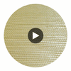 Hilary's Horizontal Grasscloth | Phillipe Romano Circular Swatch | DW