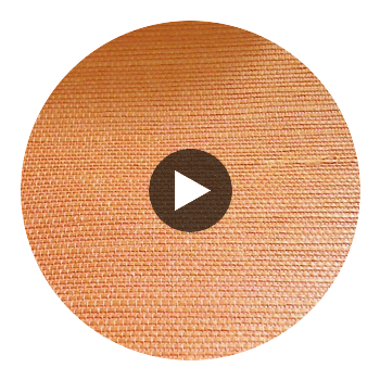 Hilary's Horizontal Grasscloth | Phillipe Romano Circular Swatch | DW
