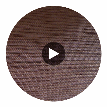 Hilary's Horizontal Grasscloth | Phillipe Romano Circular Swatch | DW