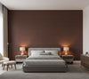 Hilary's Horizontal Grasscloth | Phillipe Romano - bedroom room setting