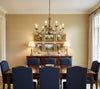 Hilary's Horizontal Grasscloth | Phillipe Romano - dining room room setting