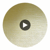 Hilary's Horizontal Grasscloth | Phillipe Romano Circular Swatch | DW