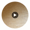 Hilary's Horizontal Grasscloth | Phillipe Romano Circular Swatch | DW