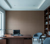 Hilary's Horizontal Grasscloth | Phillipe Romano - office room setting