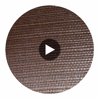 Hilary's Horizontal Grasscloth | Phillipe Romano Circular Swatch | DW