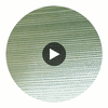 Hilary's Horizontal Grasscloth | Phillipe Romano Circular Swatch | DW