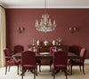 Hilary's Horizontal Grasscloth | Phillipe Romano - dining room room setting