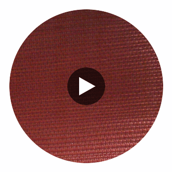Hilary's Horizontal Grasscloth | Phillipe Romano Circular Swatch | DW